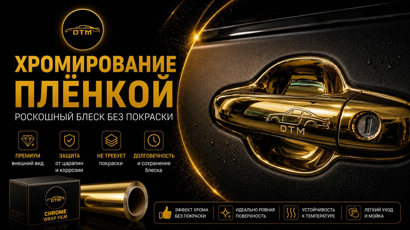 Хромирование плёнкой