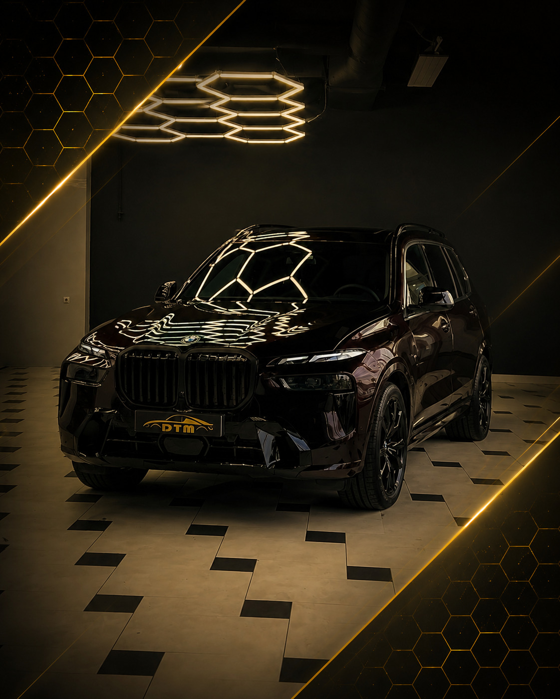 Закончили оклейку BMW X5 в цветной полиуретан